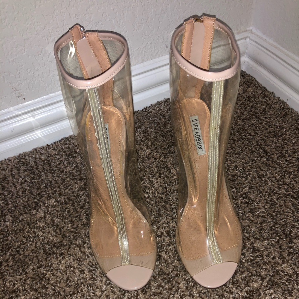 Clear booties